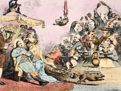 Alte Musik, veröffentlicht 1787 von James Gillray